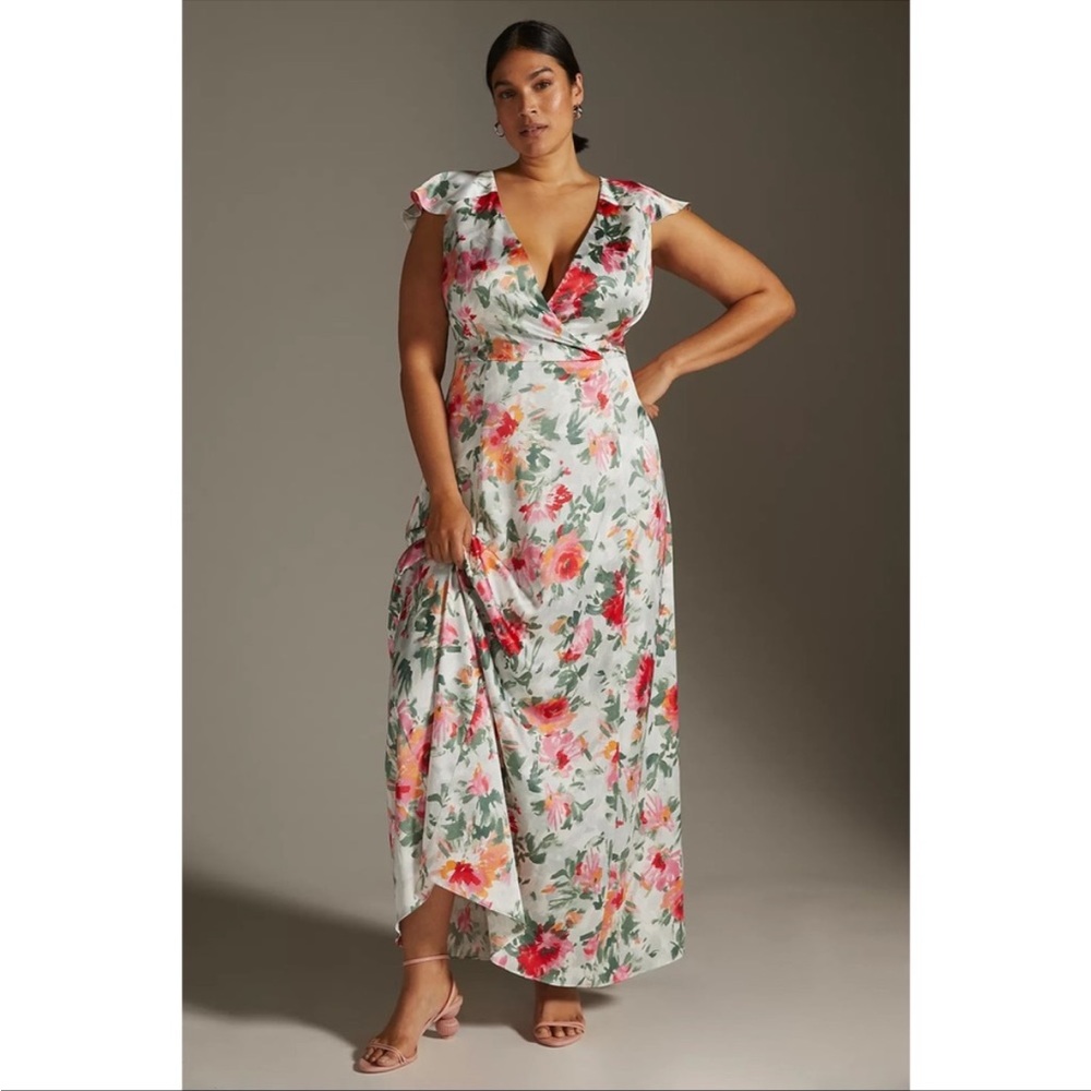 Anthropologie Hutch V-Neck Wrap Midi Dress - NWT - 16W